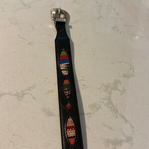 Silver‎ Creek Collection Vintage Leather Belt southwestern Native American